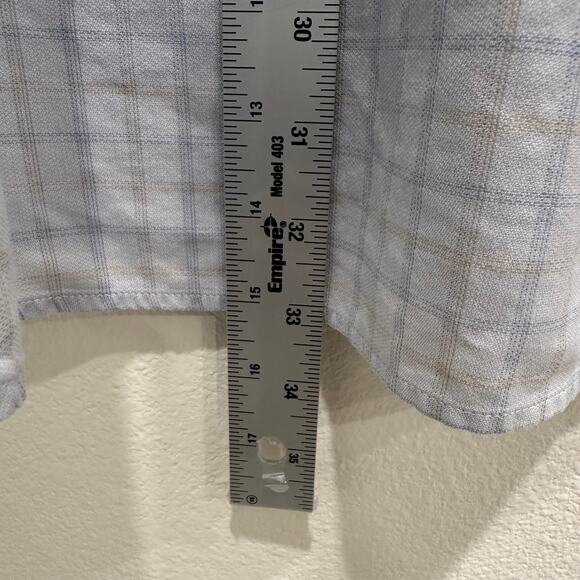 Robert Talbott Men's Blue Long Sleeve Button Down Carmel Cotton Medium Shirt - Picture 4 of 7